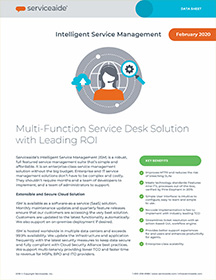 Intelligent Service Management Data Sheet